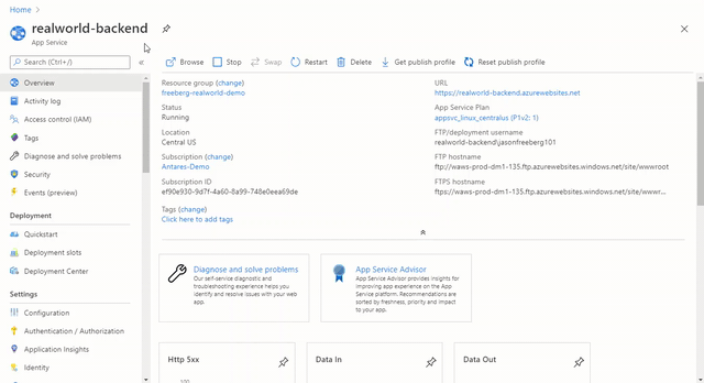 Set up GitHub Actions using the Portal